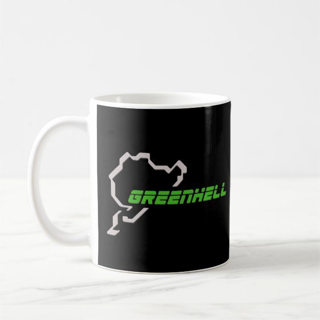 Taza De Café Nurburgring GreenHell Nordschleife Track GT7 Movie (Izquierda)