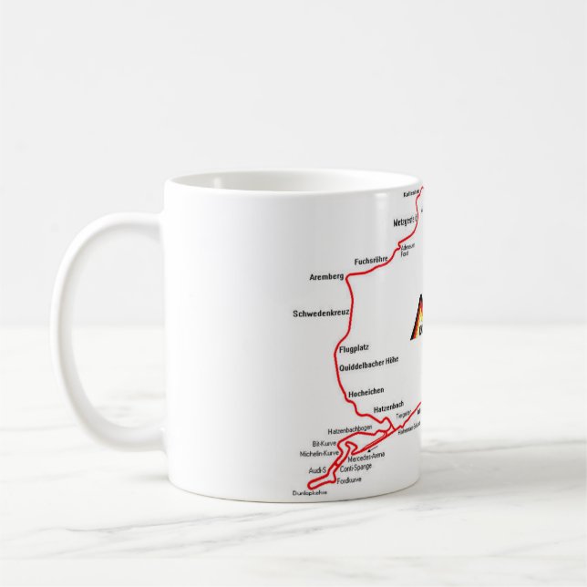 TAZA DE CAFÉ NÜRBURGRING MAP - MUG (Izquierda)