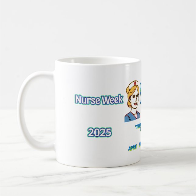 Taza De Café Nurse Appreciation Art Mug Design (Izquierda)