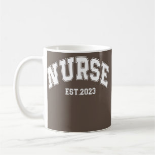 Taza De Café Nurse Est 2023 RN Nursing School Graduation