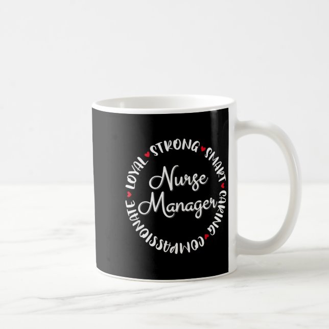 Taza De Café Nurse Manager Nurses Nursing Graduation Medical Lo (Derecha)