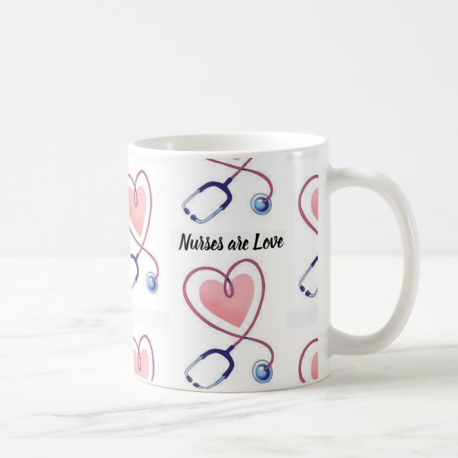 Taza De Café Nurses are Love (Derecha)