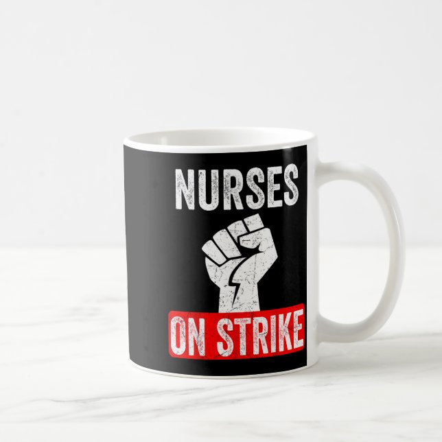 Taza De Café Nurses On Strike Nnu National Nurses United Staffi (Derecha)