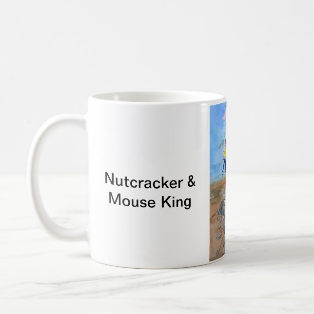 Taza De Café Nutcraacker y el rey Batttle Scene del ratón (Izquierda)