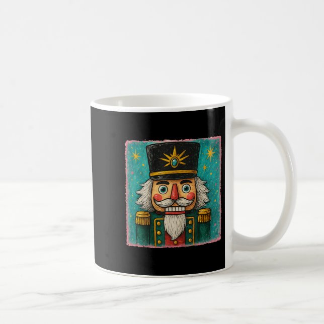 Taza De Café Nutcracker Merry Christmas Men Women Kids Painting (Derecha)