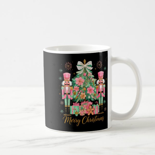 Taza De Café Nutcracker Merry Christmas Tree Ballet Dance Women (Derecha)