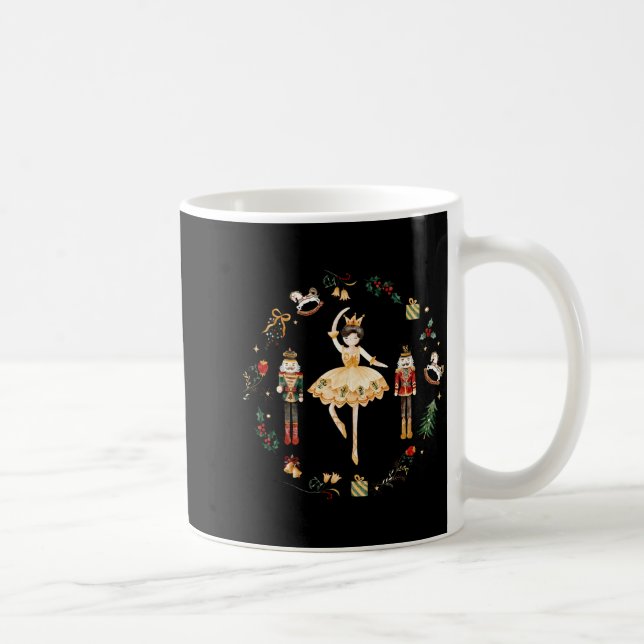 Taza De Café Nutcracker Sugar Plum Fairy Winter Birthday Baby  (Derecha)