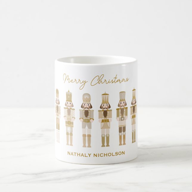 TAZA DE CAFÉ NUTCRACKERS DE NAVIDADES DE ORO (Centro)