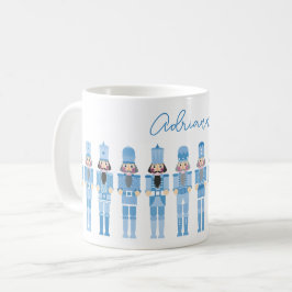 TAZA DE CAFÉ NUTCRACKERS NAVIDADES AZULES