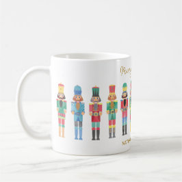 TAZA DE CAFÉ NUTCRACKERS NAVIDADES DE COLOR ACUÁTICO