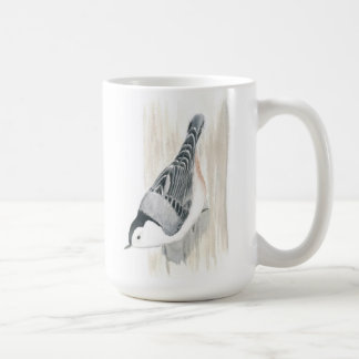 Taza De Café Nuthatch Mug de pechos blancos