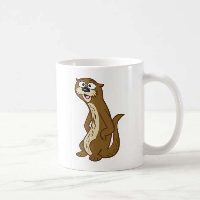 Taza De Café Nutria de Rick el | Reggie del guardabosques (Derecha)