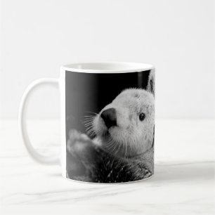 Taza De Café Nutrición marina: Par blanco negro.