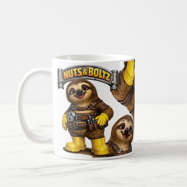 Taza De Café Nuts & Boltz Sloth (Izquierda)