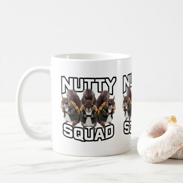 Taza De Café Nutty Squad, Squirrel Snack Squad (Con donut)