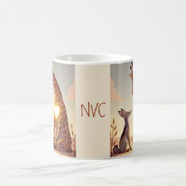 Taza De Café NVC Giraffe and Jackal - Comunicación no violenta