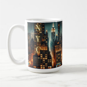 Taza De Café NYC Cityscape Mug - Icónico Skyline D de Nueva Yor