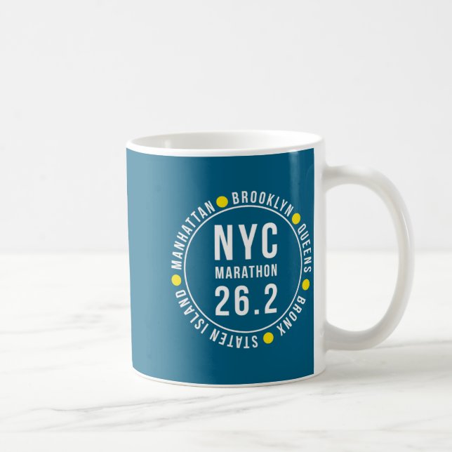 Taza De Café Nyc New York Souvenir Marathon Runner  (Derecha)