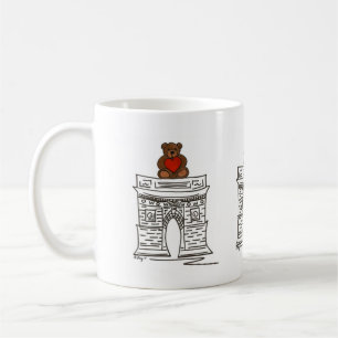 Taza De Café NYC Washington Square Teddy Bear Valentine Mug