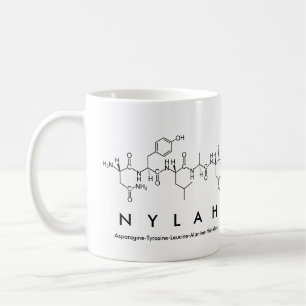 Taza De Café Nylah peptide nombre mug