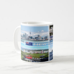 Taza De Café NZ Auckland Skyline - panorama de Wellington -