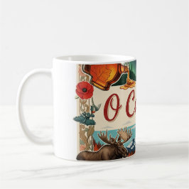 Taza De Café O Canada Collage - Vintage Patriótico 