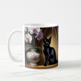 Taza De Café "O Encanto Felino: GCaneca branca clássica, 325 ml