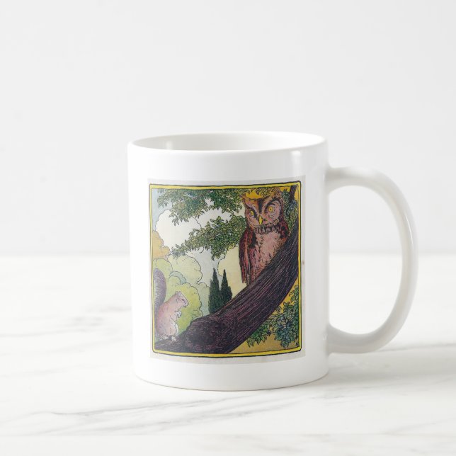 Taza De Café O es el viejo búho que se sienta en un árbol (Derecha)