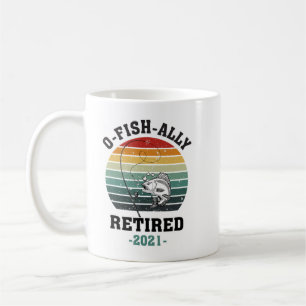 Taza De Café O Fish Ally Retirado 2021 Amante de la Pesca