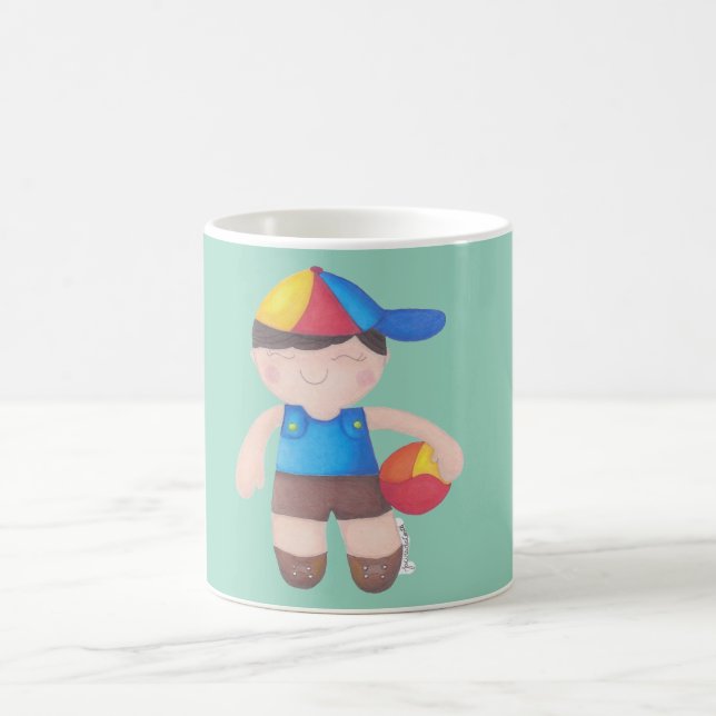 Taza De Café O Menino de Boné e a Bola (Centro)