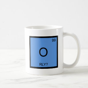 Taza De Café O - ¿RLY? Camiseta de Meme del símbolo del