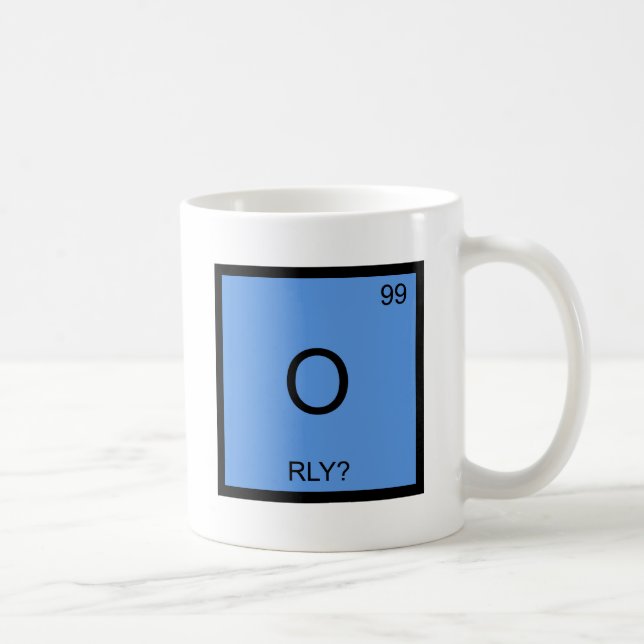 Taza De Café O - ¿RLY? Camiseta de Meme del símbolo del (Derecha)