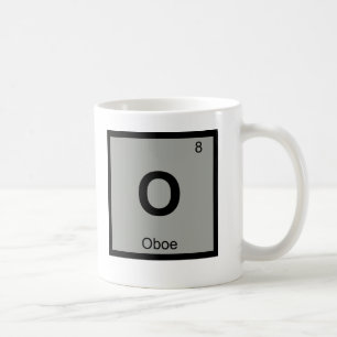 Taza De Café O - Símbolo de la tabla periódica de la química