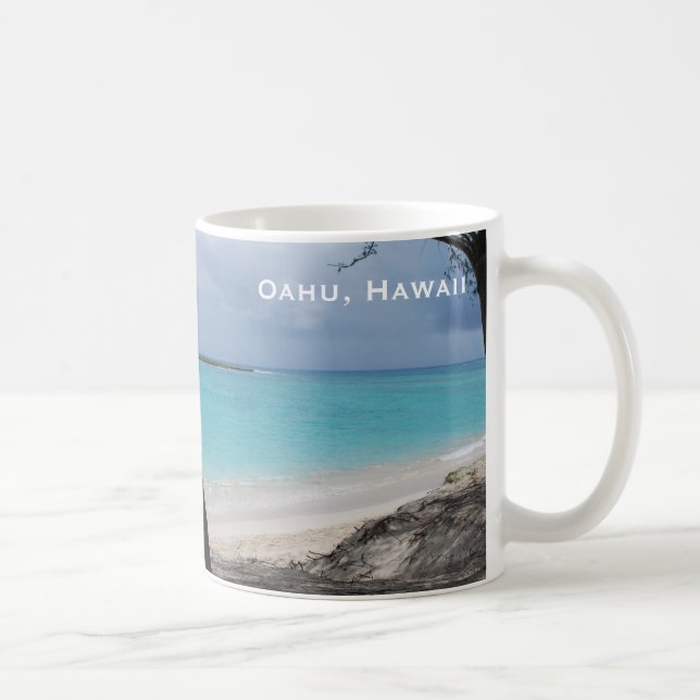 Taza De Café Oahu Hawaii Beach Classic Mug (Derecha)