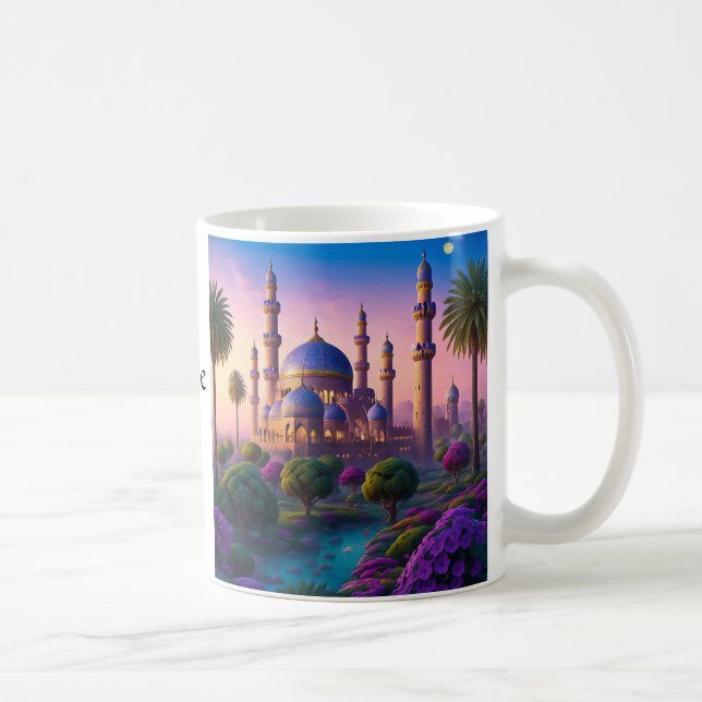 Taza De Café Oasis del castillo del Minaret - Turco (Derecha)