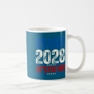 Taza De Café Obama 2028 Arreglemos Esto Obama 48º Presidente