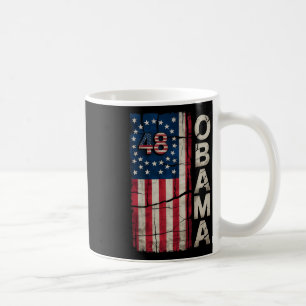 Taza De Café Obama 48.º presidente Bandera estadounidense Obama