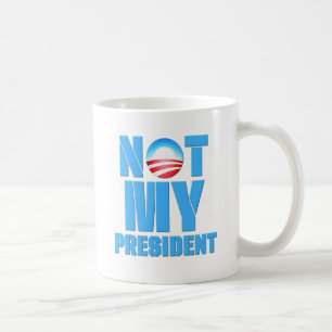 Taza De Café Obama anti no mi presidente