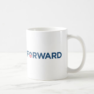 Taza De Café Obama Biden 2012 adelante (azul marino)