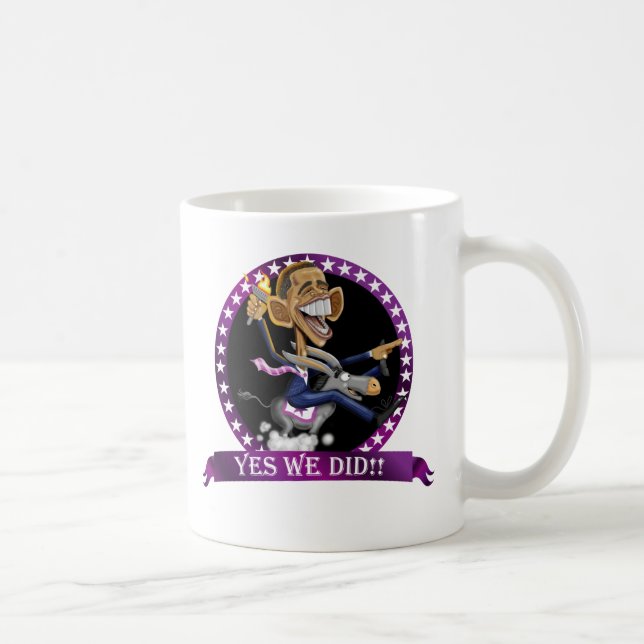 Taza De Café obama-burro (Derecha)