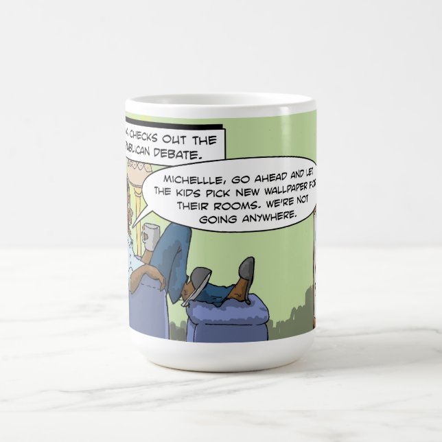Taza De Café Obama comprueba hacia fuera el discusión (Centro)