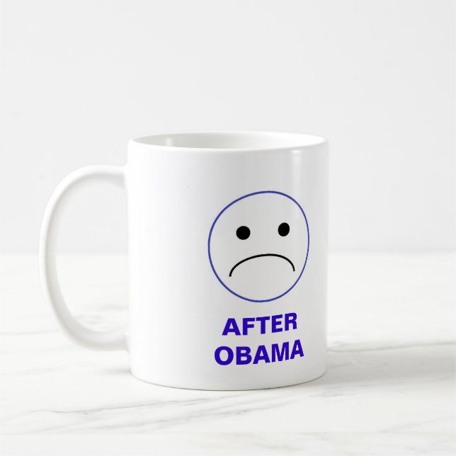 Taza De Café Obama - Durante y después de Mug (Izquierda)