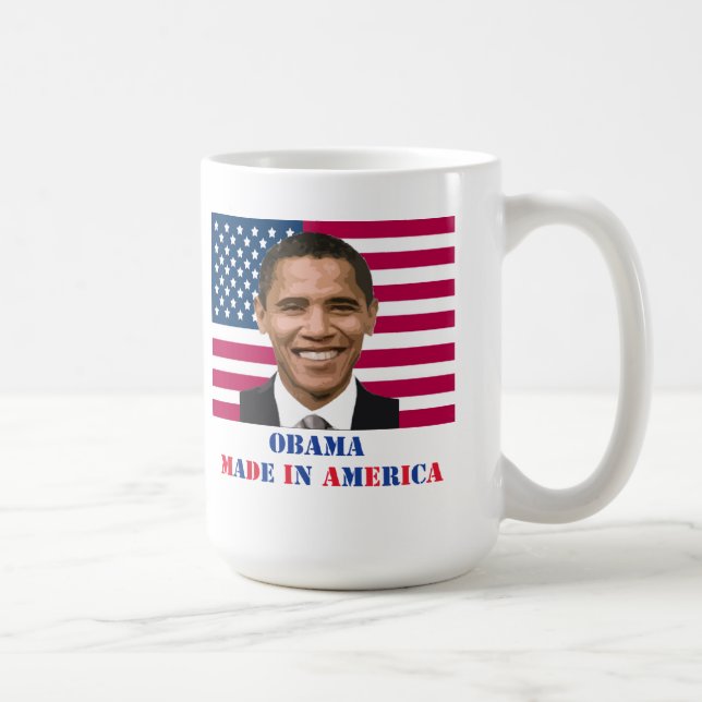 Taza De Café Obama, hecho en América (Derecha)