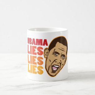 Taza De Café Obama miente las mentiras de las mentiras