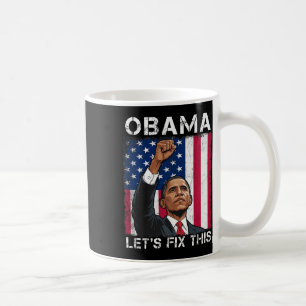 Taza De Café Obama Por La Bandera Estadounidense 2028