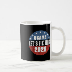 Taza De Café Obama Viñeta Retro Patriótico Protesta Política 20