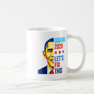 Taza De Café Obama vintage presidente 2028 Obama _2