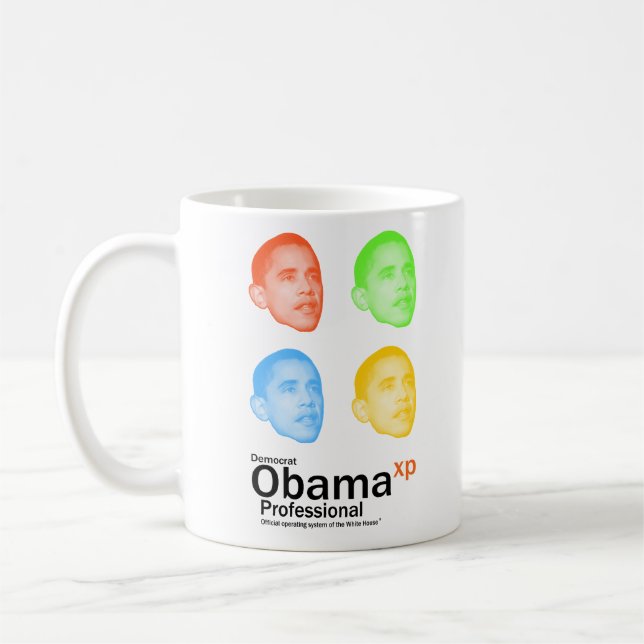 Taza De Café Obama XP Professional (Izquierda)