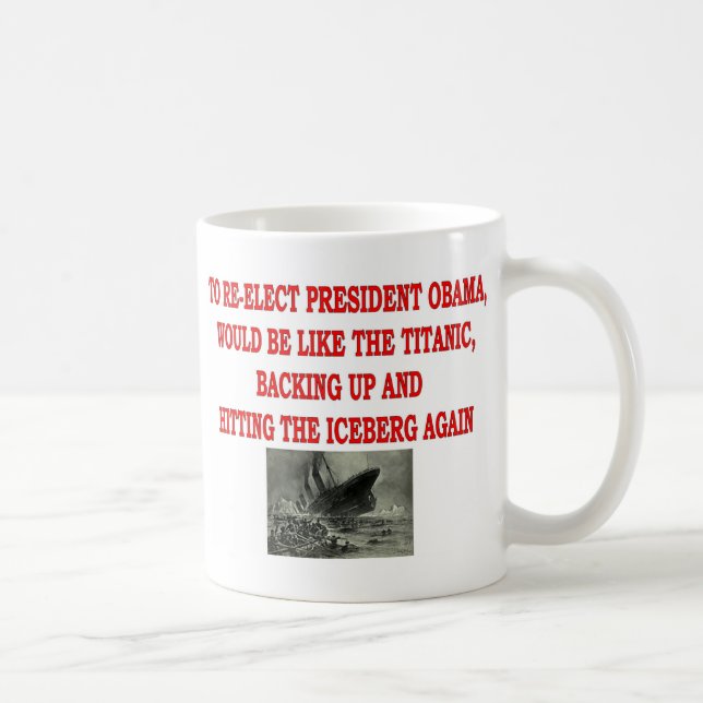 TAZA DE CAFÉ OBAMA Y EL TITANIC (Derecha)