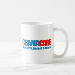 Taza De Café Obamacare - curva aquí viene
